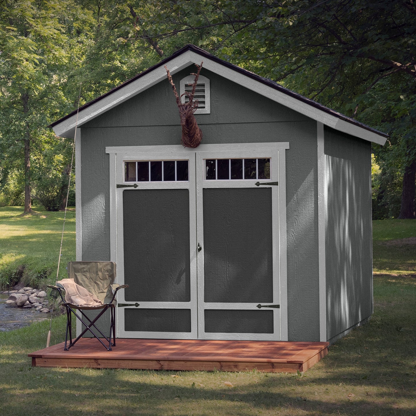 Timeless Wood Storage Shed: Durable Storage Solution