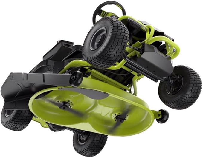 Ryobi 38 in 100Ah Electric Rear-Engine Riding Lawn Mower